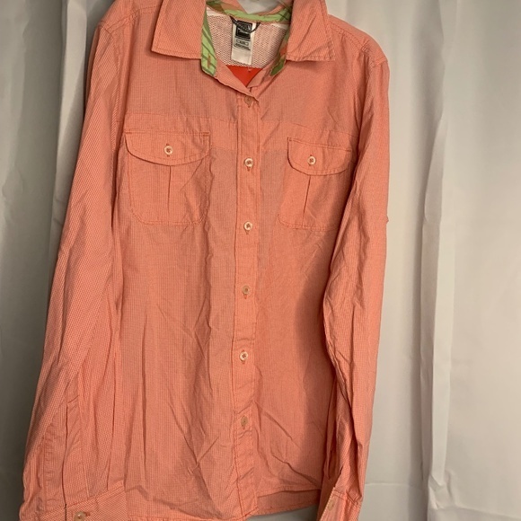 The North Face, NWT, XL W women’s Coral Cotton Long Button-down - Picture 1 of 13